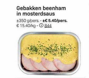 Buurtslagers Gebakken Beenham In Mosterdsaus aanbieding