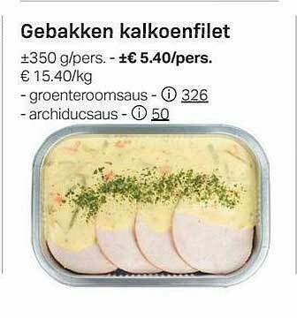 Buurtslagers Gebakken Kalkoenfilet aanbieding