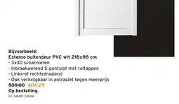 GAMMA Esterno buitendeur PVC wit 218x98 cm aanbieding