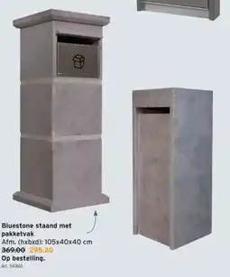 GAMMA Bluestone staand met pakketvak aanbieding