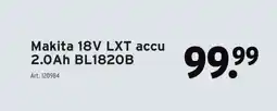 GAMMA Makita 18V LXT accu 2.0Ah BL1820B aanbieding