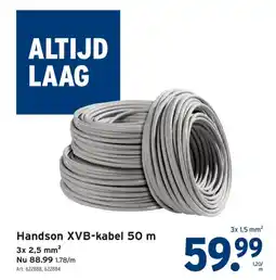 GAMMA Handson XVB-kabel 50 m aanbieding