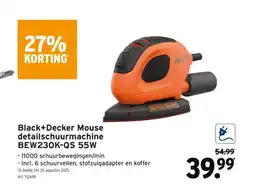 GAMMA Black+Decker Mouse detailschuurmachine BEW230K-QS 55W aanbieding