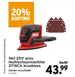 GAMMA Skil 20V accu multischuurmachine 3715CA brushless aanbieding