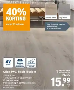 GAMMA Click PVC Basic Budget aanbieding