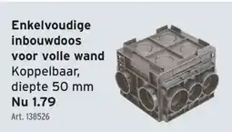 GAMMA Enkelvoudige inbouwdoos aanbieding