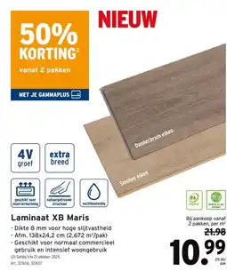 GAMMA Laminaat XB Maris aanbieding