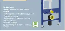 GAMMA Geberit inbouwreservoir Duofix UP100 aanbieding