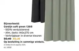 GAMMA Gordijn soft green 1388 aanbieding