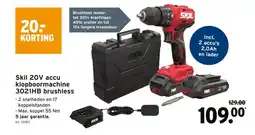 GAMMA Skil 20V accu klopboormachine 3021HB brushless aanbieding