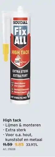 GAMMA High tack aanbieding
