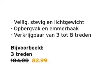 GAMMA 3 treden aanbieding