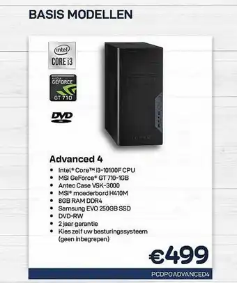 Basis Modellen Advanced 4