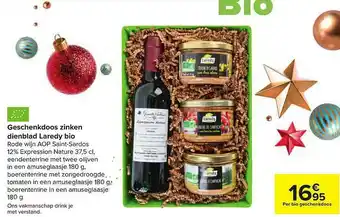 Geschenkdoos Zinken Dienblad Laredy Bio