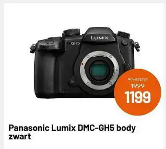Kamera Express Panasonic Lulmix Dmc-gh5 Body Zwart aanbieding