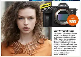 Sony A7 Park Iii Body