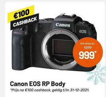 Kamera Express Canon Eos Rp Body aanbieding