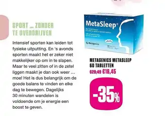 Metagenics Metasleep 60 Tabletten