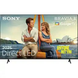 Krëfel LED 4K TV BRAVIA 3 K55S39B (2025) - 55 inch aanbieding