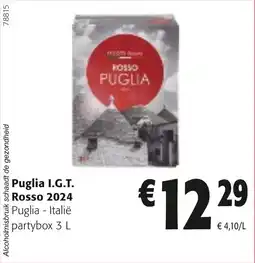 Colruyt Puglia I.G.T. Rosso 2024 aanbieding
