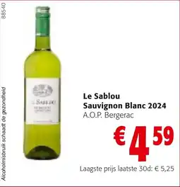 Colruyt Le Sablou Sauvignon Blanc 2024 aanbieding