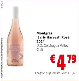 Colruyt Montgras 'Early Harvest' Rosé 2024 aanbieding