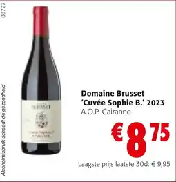 Colruyt Domaine Brusset 'Cuvée Sophie B.' 2023 aanbieding
