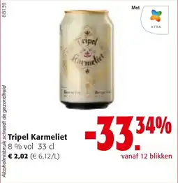 Colruyt Tripel Karmeliet aanbieding