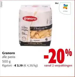 Colruyt Granoro Rigatoni aanbieding