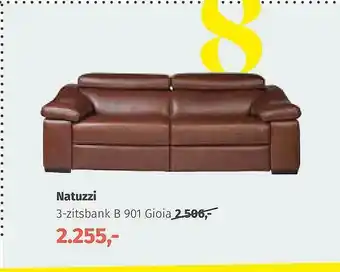 Natuzzi 3-zitsbank B 901 Gioia