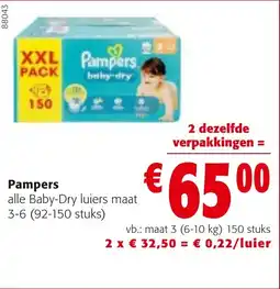 Colruyt Pampers aanbieding
