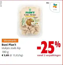 Colruyt Boni Plan't stukjes zoals kip aanbieding