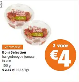 Colruyt Boni Selection halfgedroogde tomaten in olie aanbieding