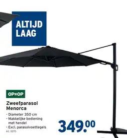 GAMMA Zweefparasol Menorca aanbieding