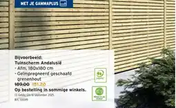 GAMMA Tuinscherm Andalusië aanbieding