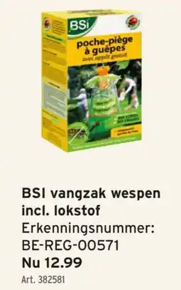 GAMMA BSI vangzak wespen incl. lokstof Erkenningsnummer: BE-REG-00571 aanbieding
