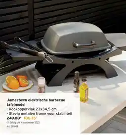 GAMMA Jamestown elektrische barbecue tafelmodel aanbieding