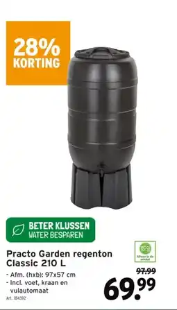GAMMA Practo Garden regenton Classic 210 L aanbieding