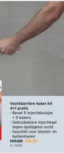 GAMMA Vochtbarrière koker kit 4+1 gratis aanbieding