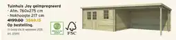 GAMMA Tuinhuis Joy geïmpregneerd Afm. 760x275 cm aanbieding
