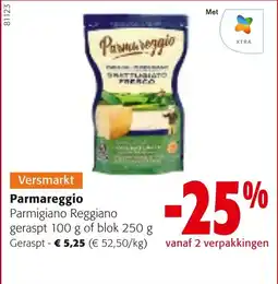 Colruyt Parmareggio Parmigiano Reggiano Geraspt aanbieding
