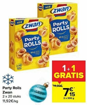 Carrefour Party rolls zwan aanbieding