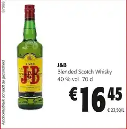 Colruyt J&B Blended Scotch Whisky aanbieding