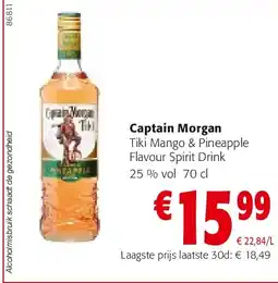 Colruyt Captain Morgan Tiki Mango & Pineapple Flavour Spirit Drink aanbieding