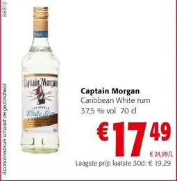 Colruyt Captain Morgan Caribbean White rum aanbieding