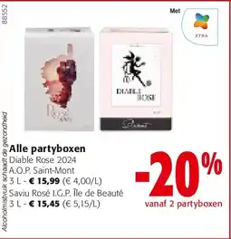 Colruyt Alle partyboxen Saviu Rosé I.G.P. Île de Beauté 3 L aanbieding