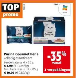 Colruyt Purina Gourmet Perle Zeedelicatesse 4 x 85 g aanbieding