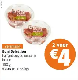 Colruyt Boni Selection halfgedroogde tomaten in olie 150 g aanbieding