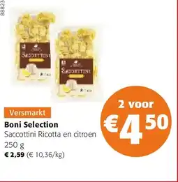Colruyt Boni Selection Saccottini Ricotta en citroen 250 g aanbieding