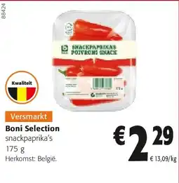 Colruyt Boni Selection snackpaprika’s 175 g aanbieding